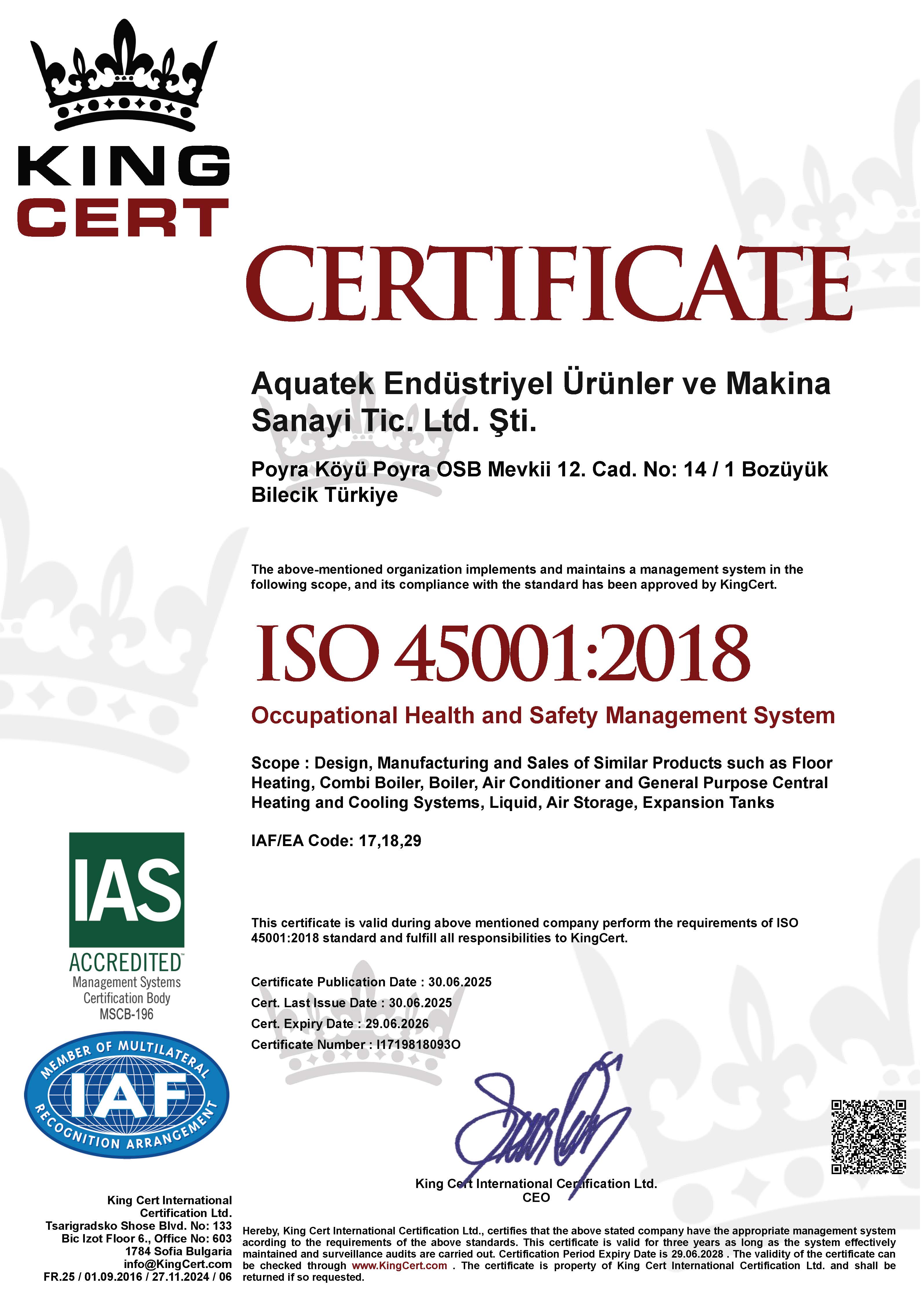 ISO 45001:2018